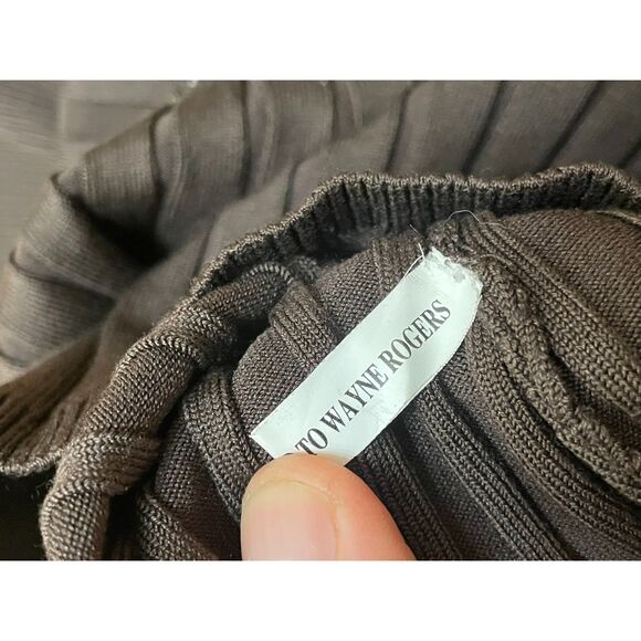 Cache Women's M Brown Blouse Silk Top Beaded Y2k Boho Scoop Neck Vintage - Picture 5 of 9